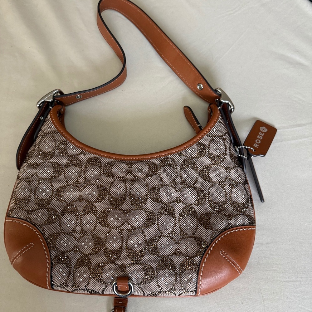 Coach Bag: Brand new Hampton hobo crystal